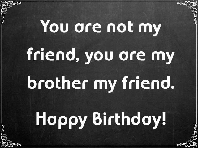 Happy Birthday Brother from friend